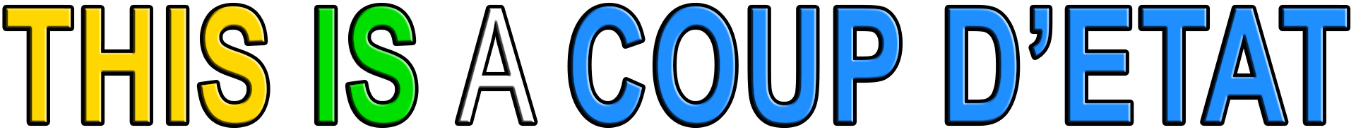 THIS IS A COUP D ETAT